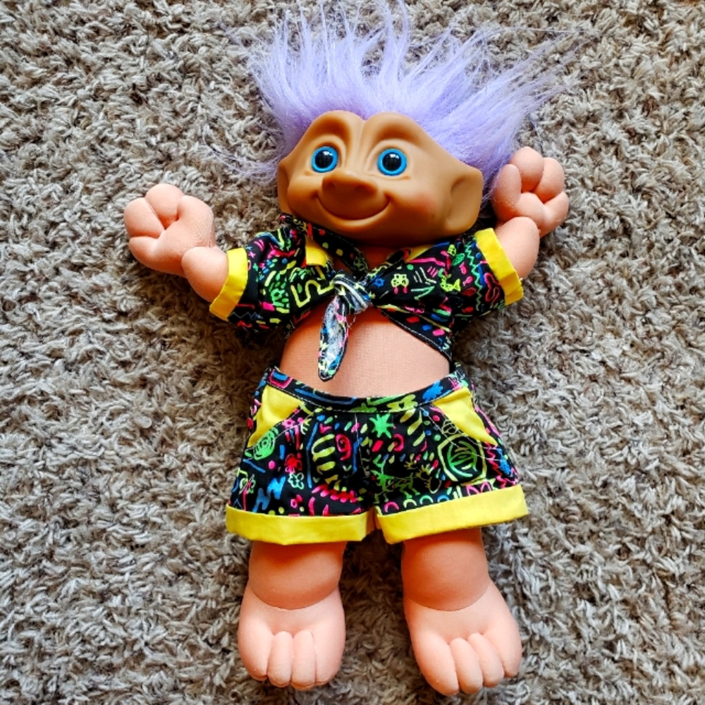Vintage TREASURE TROLLS 1991 ACE Novelty 12"